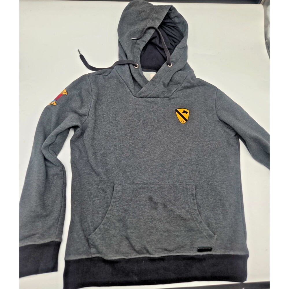 Civil Society Gray Hoodie Size Medium 1st Cavalry Division Pullover